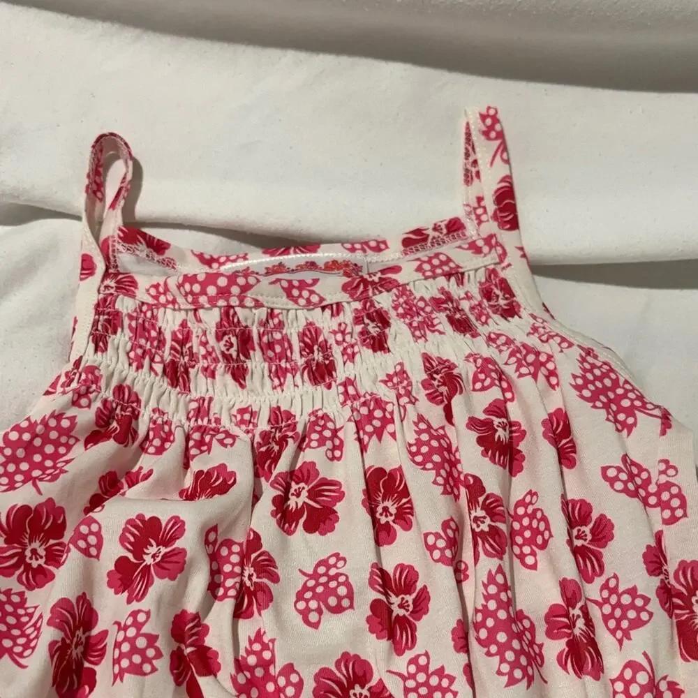 American Girl xs 6 floral romper polyester spandex blend super soft nwot